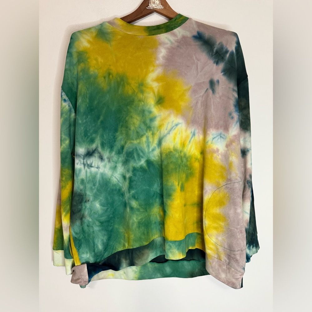 LOGO Lounge by Lori Goldstein Tie-Dye Long Sleeve Top in size medium